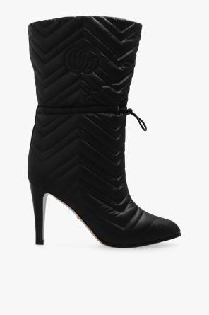 Quilted heeled boots od Gucci